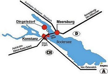 Anfahrtsplan nach Meersburg